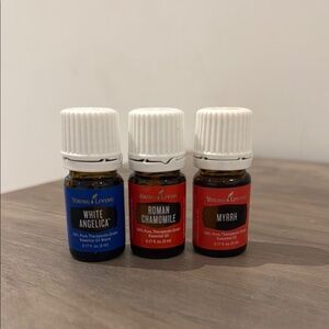 Young Living Essential Oil Set: Roman Chamomile, White Angelica and Myrrh
